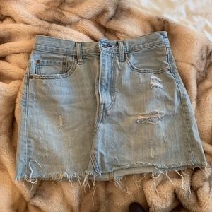 Levi jean mini skirt